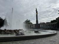 The fountain at Schwarzenbergplatz