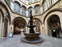 The interior courtyard