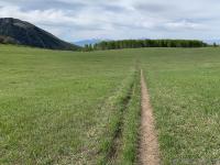 Christ Flat looking southwest to Mount Nebo (center distant) and Loafer Mountain (center left) with Big Baldy on the left foreground