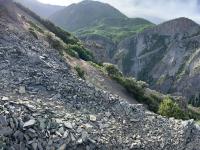 looking across Battle Creek Canyon with Big Baldy upper left