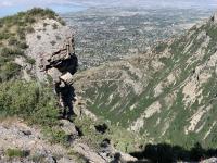 Looking down Grove Creek Canyon from the upper south rim