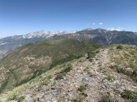 View of Little Cottonwood ridge