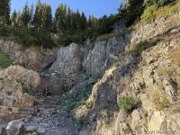 A little drainage ravine