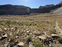 Looking east toward Timp Divide (south end of Roberts Ridge)