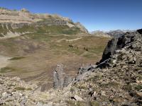 Looking west/northwest into Timpanogos Basin and some limestone hoodoos