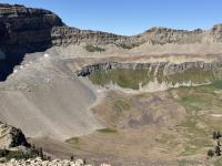 Looking west to Timpanogos Saddle