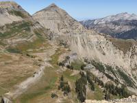 Timpanogos Basin and North Timpanogos; Lone Peak in the background