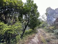 Just after crossing unnamed creek on our way out